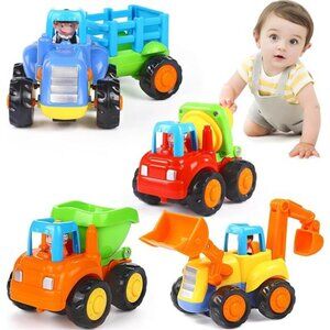 Inertia Toy Early Educational Toddler Baby Toy Friction Powered Cars Push &GoCar